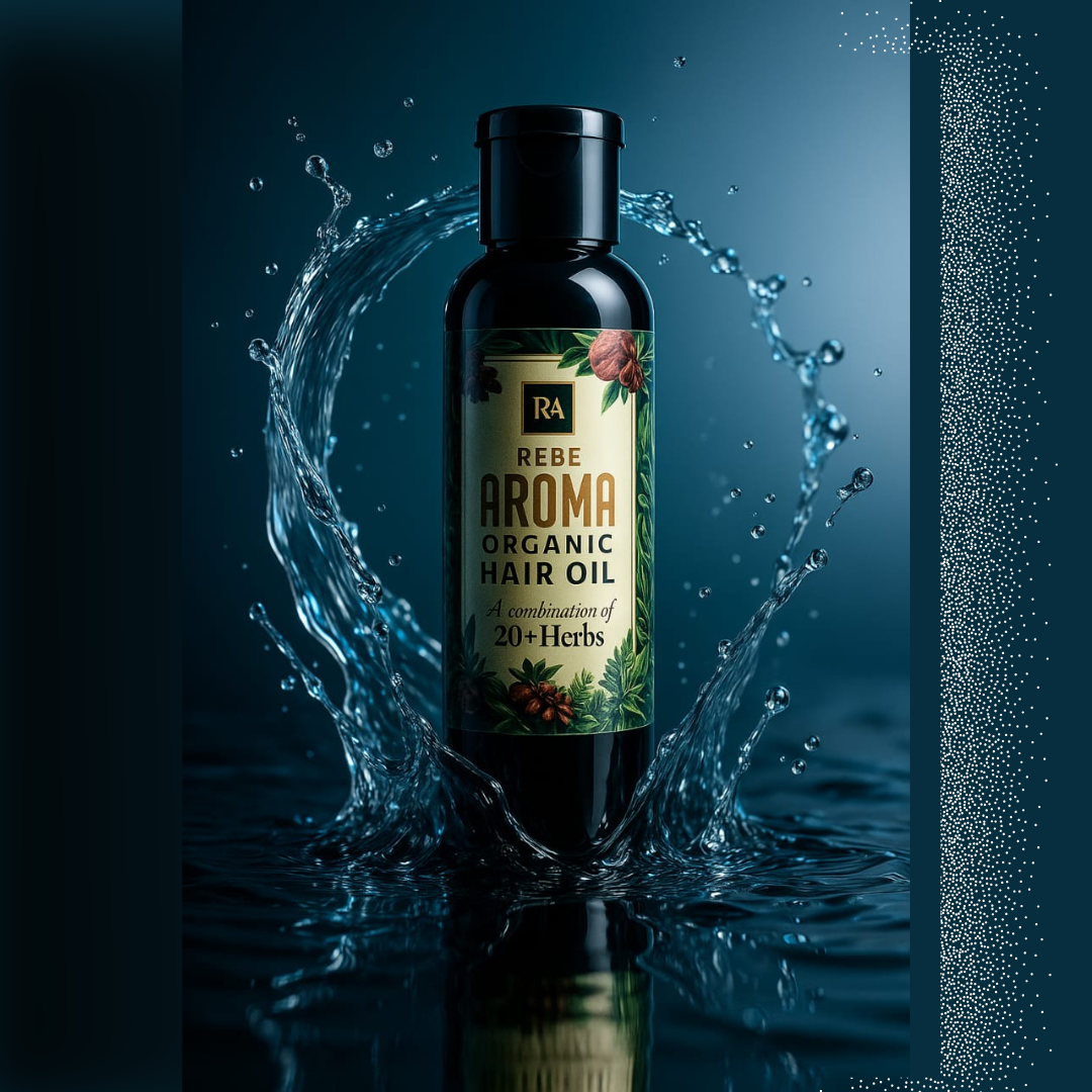 Rebe Aroma Organic Hair Oil Combination Of 20+ Herbs 200ML