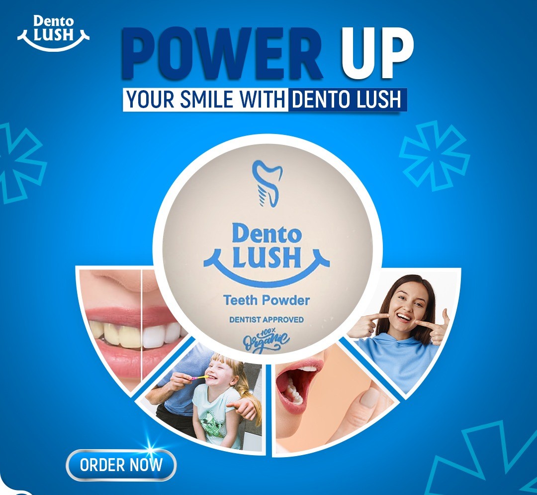 Dento Lush Herbal Tooth Powder + Teeth Whitenerwr