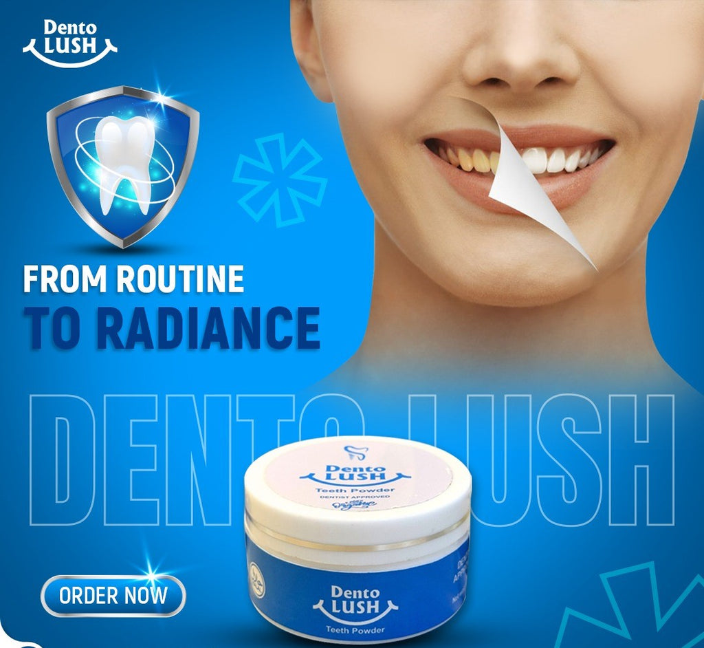 Dento Lush Herbal Tooth Powder + Teeth Whitenerwr